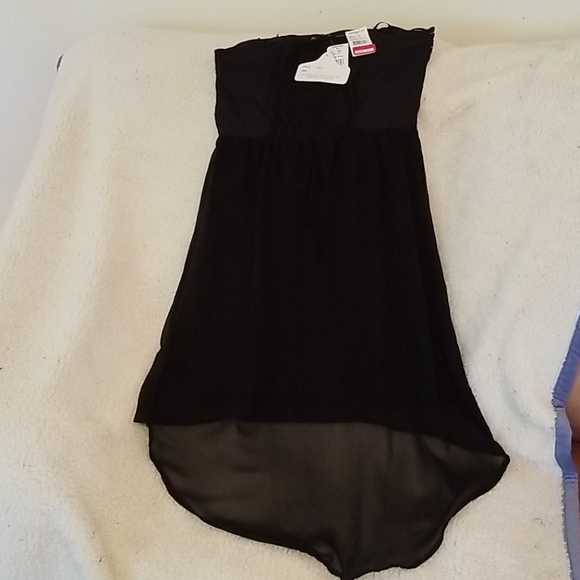 Black strapless, pullup, lined and 2 sheer hems - Picture 3 of 5